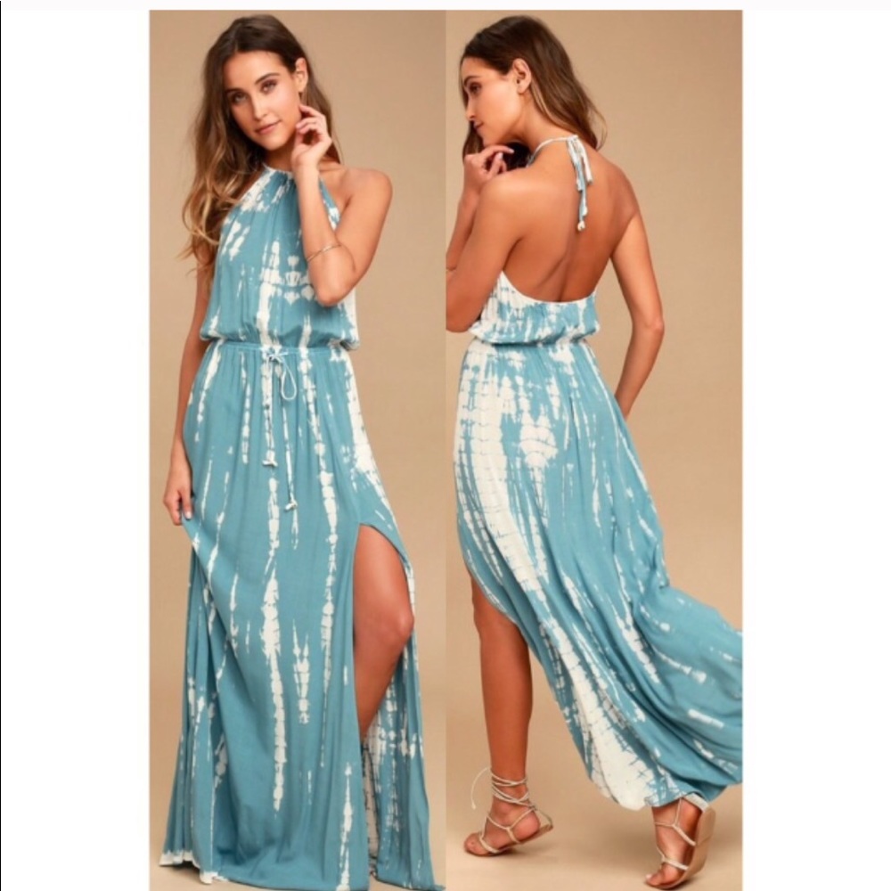 NWOT In a Daydream Blue and White Maxi xl